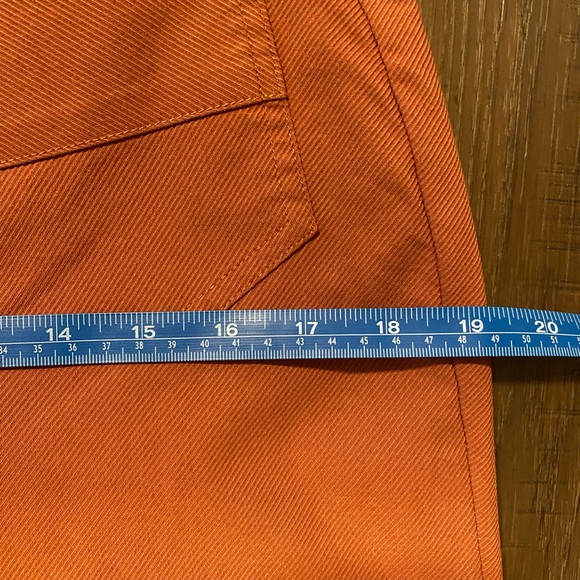 Eclectic girl High Waisted Rusty Color Trousers, Straight Leg, Front Pockets - Picture 9 of 10